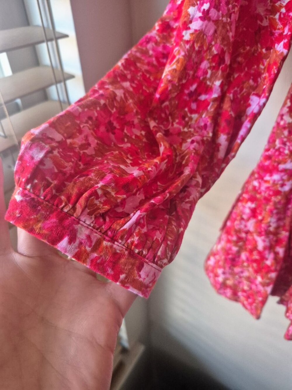 Lost + Wander Pink Floral V Neck Fit & Flare Mini Dress XS - Picture 3 of 6